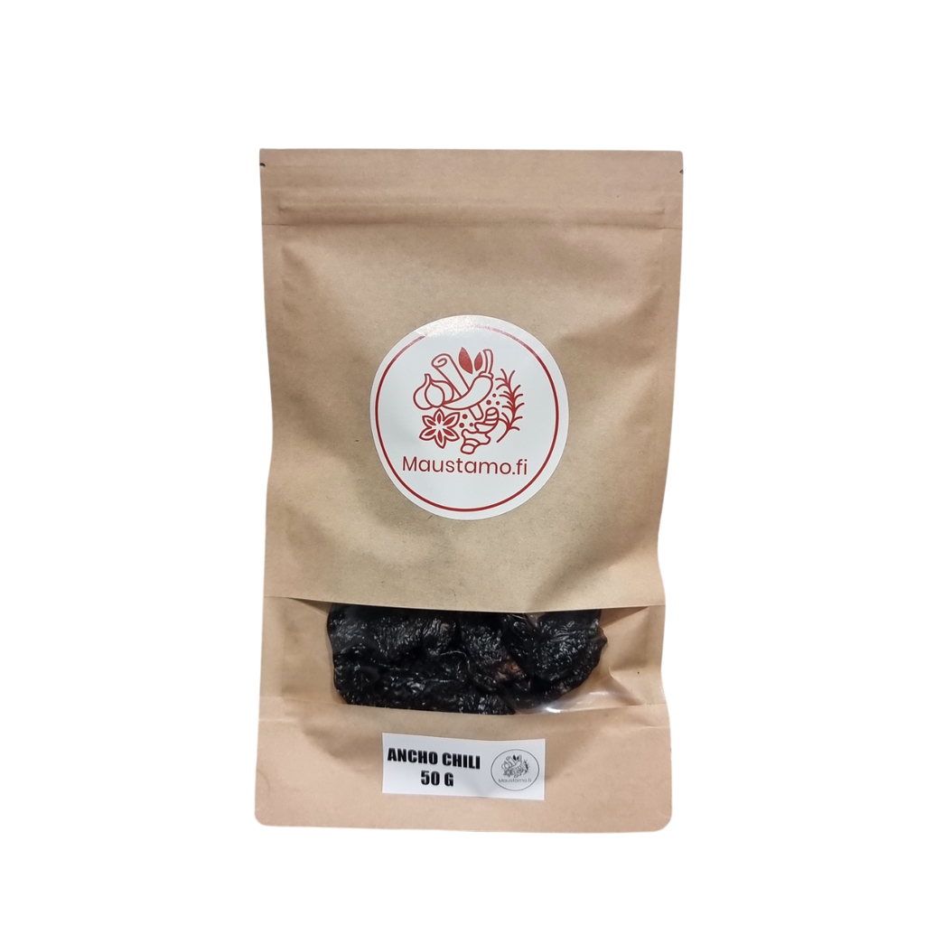 Ancho Chili - Kuivattu Poblano Paprika 50g
